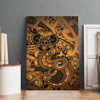 Aotearoa Maori Hei Tiki Canvas Wall Art Koura Kowhaiwhai Puhoro Motif LT9 - Polynesian Pride