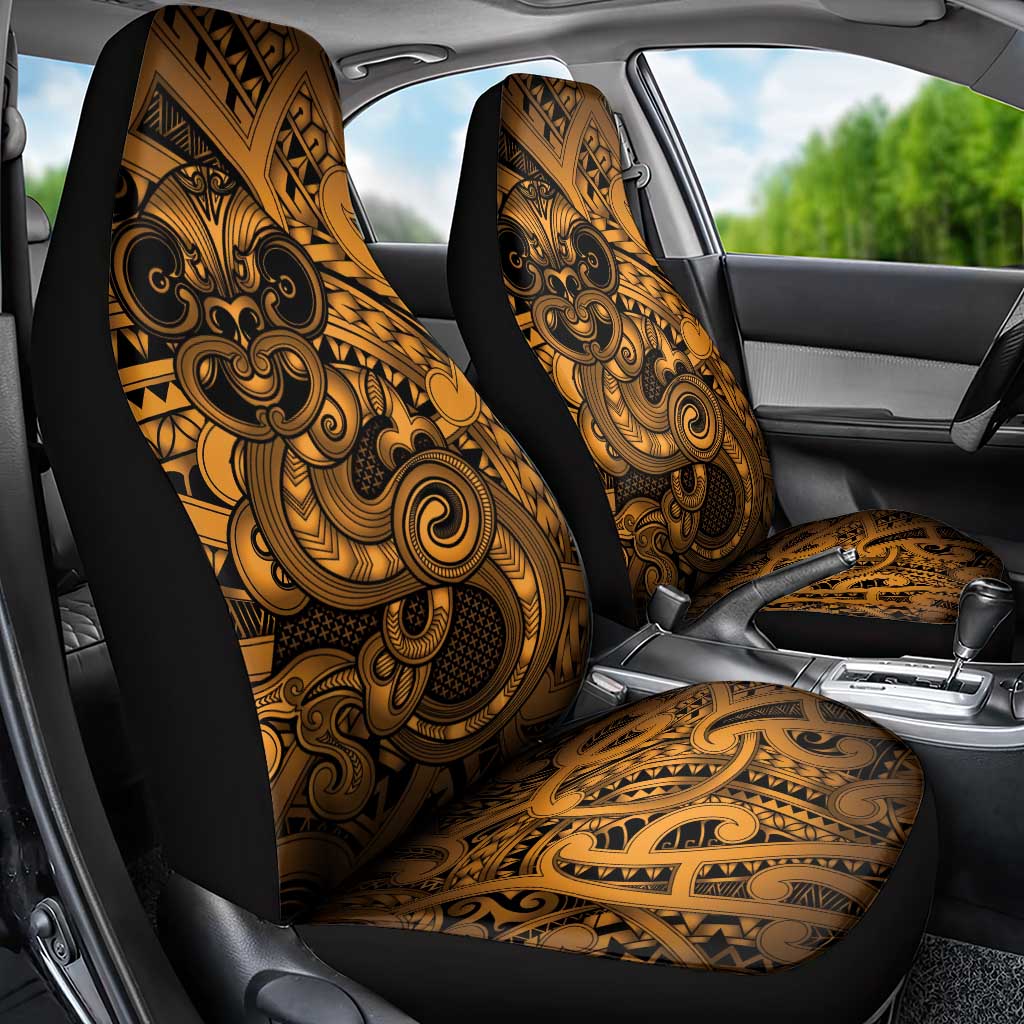 Aotearoa Maori Hei Tiki Car Seat Cover Koura Kowhaiwhai Puhoro Motif