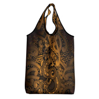 Aotearoa Maori Hei Tiki Grocery Bag Koura Kowhaiwhai Puhoro Motif LT9 - Polynesian Pride