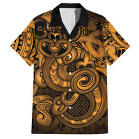 Aotearoa Maori Hei Tiki Hawaiian Shirt Koura Kowhaiwhai Puhoro Motif