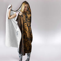 Aotearoa Maori Hei Tiki Hooded Blanket Koura Kowhaiwhai Puhoro Motif LT9 - Polynesian Pride