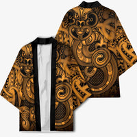 Aotearoa Maori Hei Tiki Kimono Koura Kowhaiwhai Puhoro Motif