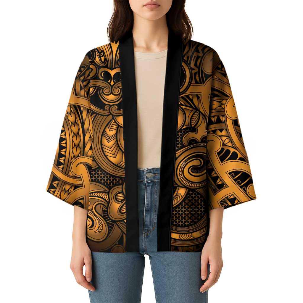 Aotearoa Maori Hei Tiki Kimono Koura Kowhaiwhai Puhoro Motif
