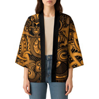 Aotearoa Maori Hei Tiki Kimono Koura Kowhaiwhai Puhoro Motif
