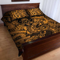 Aotearoa Maori Hei Tiki Quilt Bed Set Koura Kowhaiwhai Puhoro Motif LT9 - Polynesian Pride