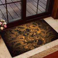 Aotearoa Maori Hei Tiki Rubber Doormat Koura Kowhaiwhai Puhoro Motif LT9 - Polynesian Pride