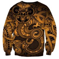 Aotearoa Maori Hei Tiki Sweatshirt Koura Kowhaiwhai Puhoro Motif