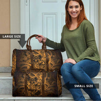 Aotearoa Maori Hei Tiki Travel Bag Koura Kowhaiwhai Puhoro Motif LT9 - Polynesian Pride