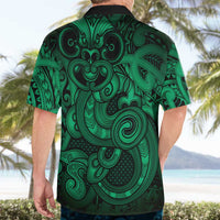 Aotearoa Maori Hei Tiki Hawaiian Shirt Kakariki Kowhaiwhai Puhoro Motif