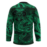 Aotearoa Maori Hei Tiki Hockey Jersey Kakariki Kowhaiwhai Puhoro Motif LT9 - Polynesian Pride