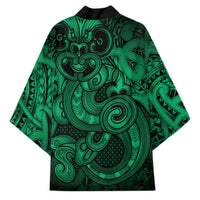 Aotearoa Maori Hei Tiki Kimono Kakariki Kowhaiwhai Puhoro Motif LT9 - Polynesian Pride