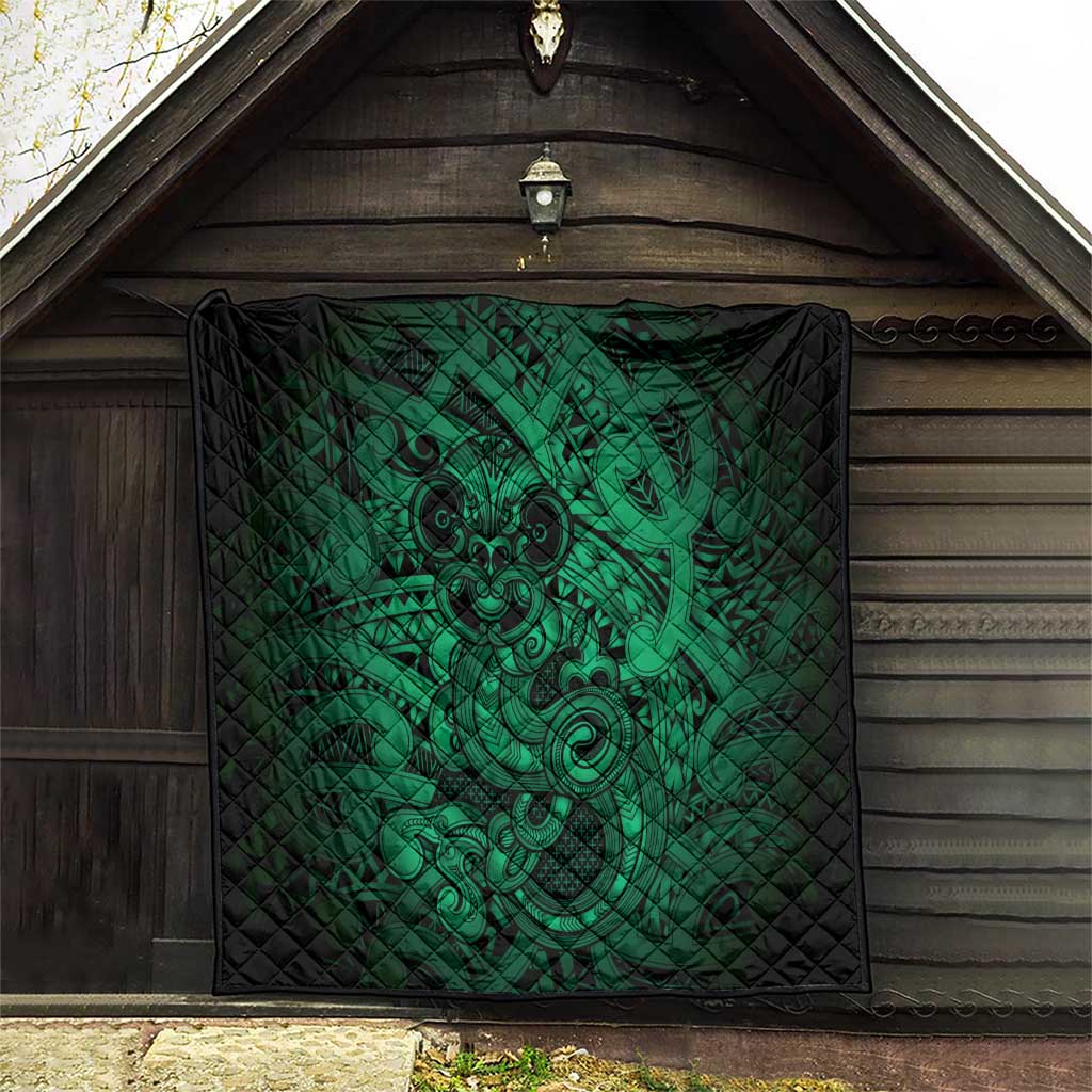 Aotearoa Maori Hei Tiki Quilt Kakariki Kowhaiwhai Puhoro Motif LT9 - Polynesian Pride