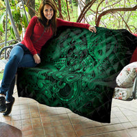 Aotearoa Maori Hei Tiki Quilt Kakariki Kowhaiwhai Puhoro Motif LT9 - Polynesian Pride