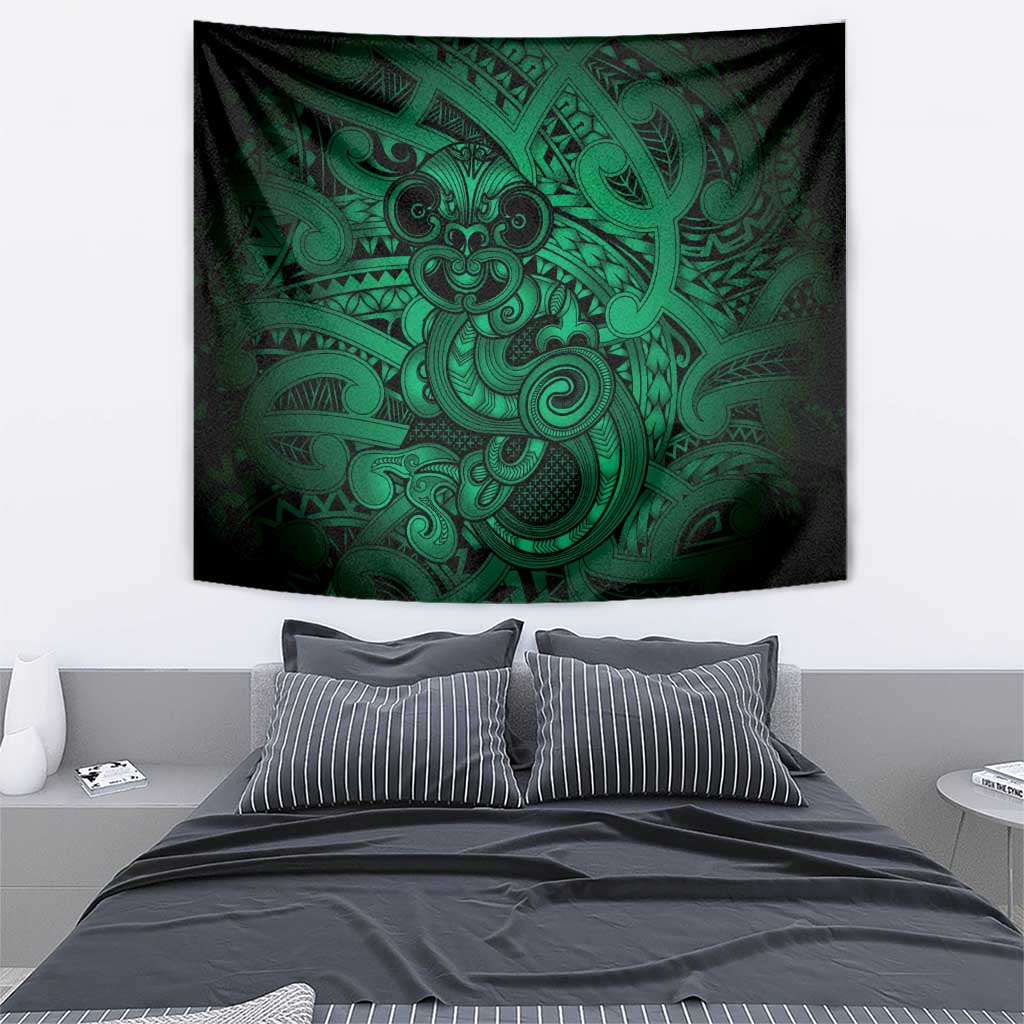 Aotearoa Maori Hei Tiki Tapestry Kakariki Kowhaiwhai Puhoro Motif LT9 - Polynesian Pride
