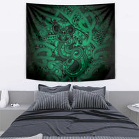 Aotearoa Maori Hei Tiki Tapestry Kakariki Kowhaiwhai Puhoro Motif LT9 - Polynesian Pride