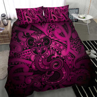 Aotearoa Maori Hei Tiki Bedding Set Mawhero Kowhaiwhai Puhoro Motif