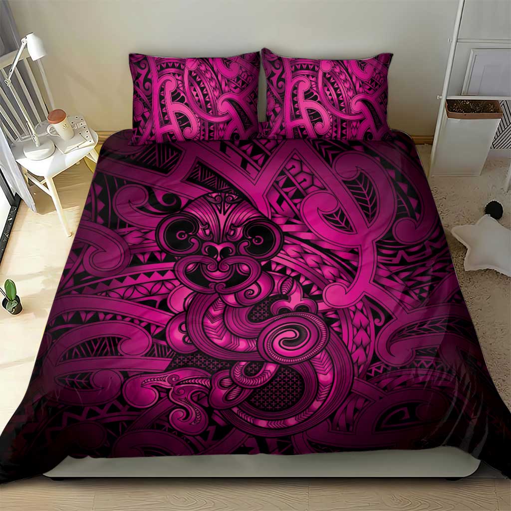 Aotearoa Maori Hei Tiki Bedding Set Mawhero Kowhaiwhai Puhoro Motif