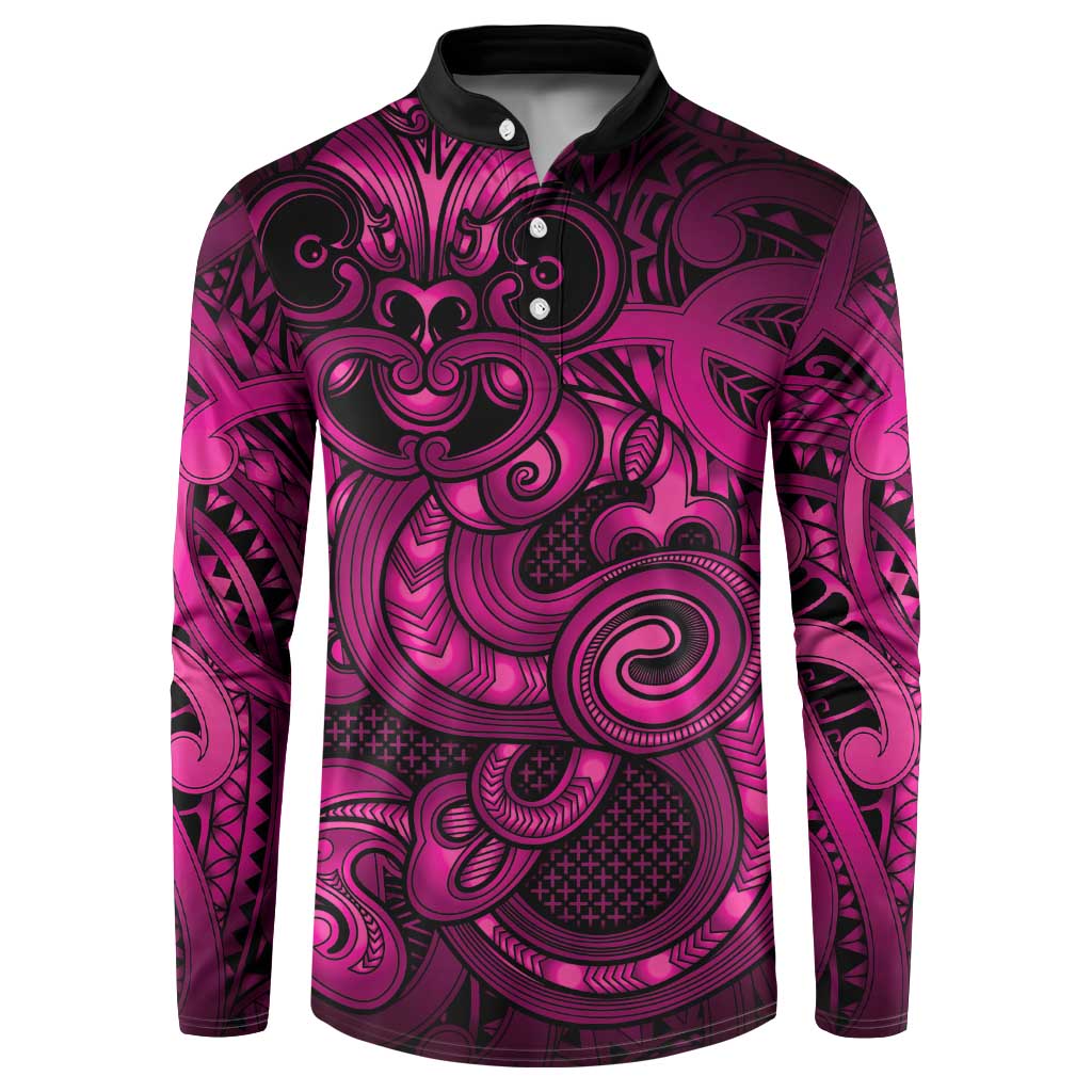 Aotearoa Maori Hei Tiki Button Sweatshirt Mawhero Kowhaiwhai Puhoro Motif