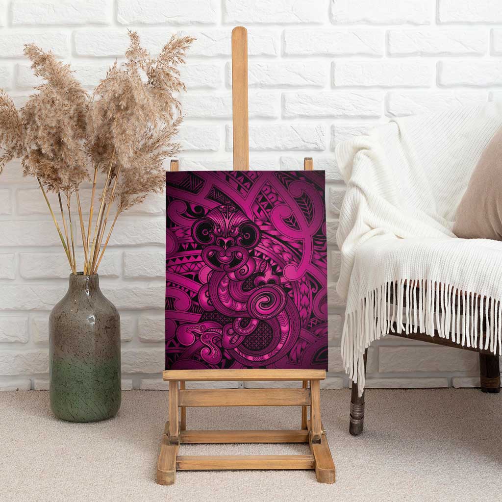 Aotearoa Maori Hei Tiki Canvas Wall Art Mawhero Kowhaiwhai Puhoro Motif LT9 - Polynesian Pride