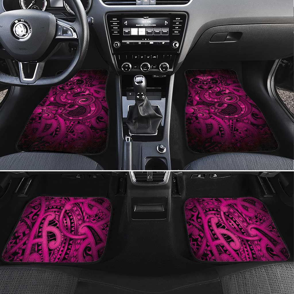 Aotearoa Maori Hei Tiki Car Mats Mawhero Kowhaiwhai Puhoro Motif