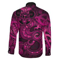 Aotearoa Maori Hei Tiki Family Matching Puletasi and Hawaiian Shirt Mawhero Kowhaiwhai Puhoro Motif LT9 - Polynesian Pride