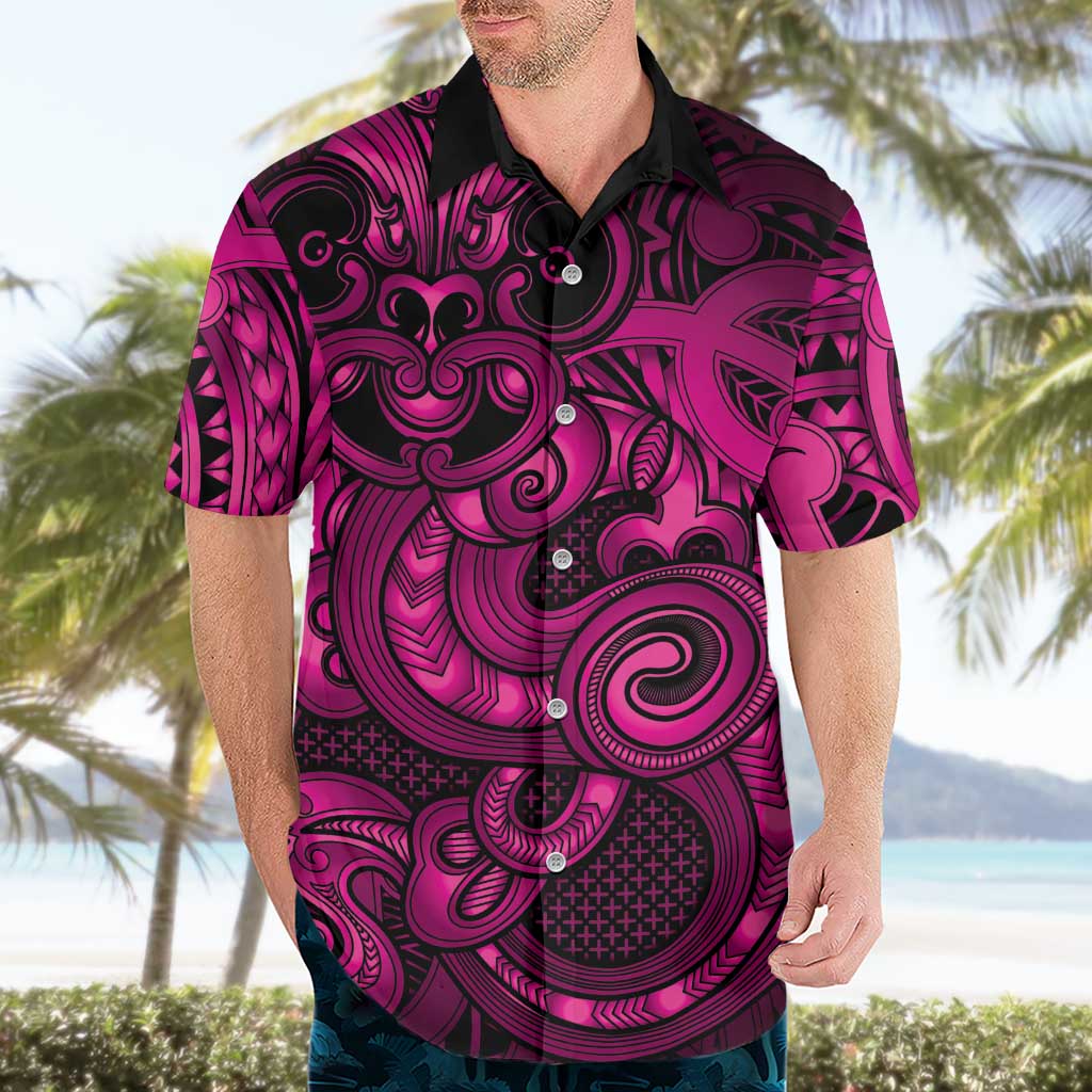 Aotearoa Maori Hei Tiki Hawaiian Shirt Mawhero Kowhaiwhai Puhoro Motif