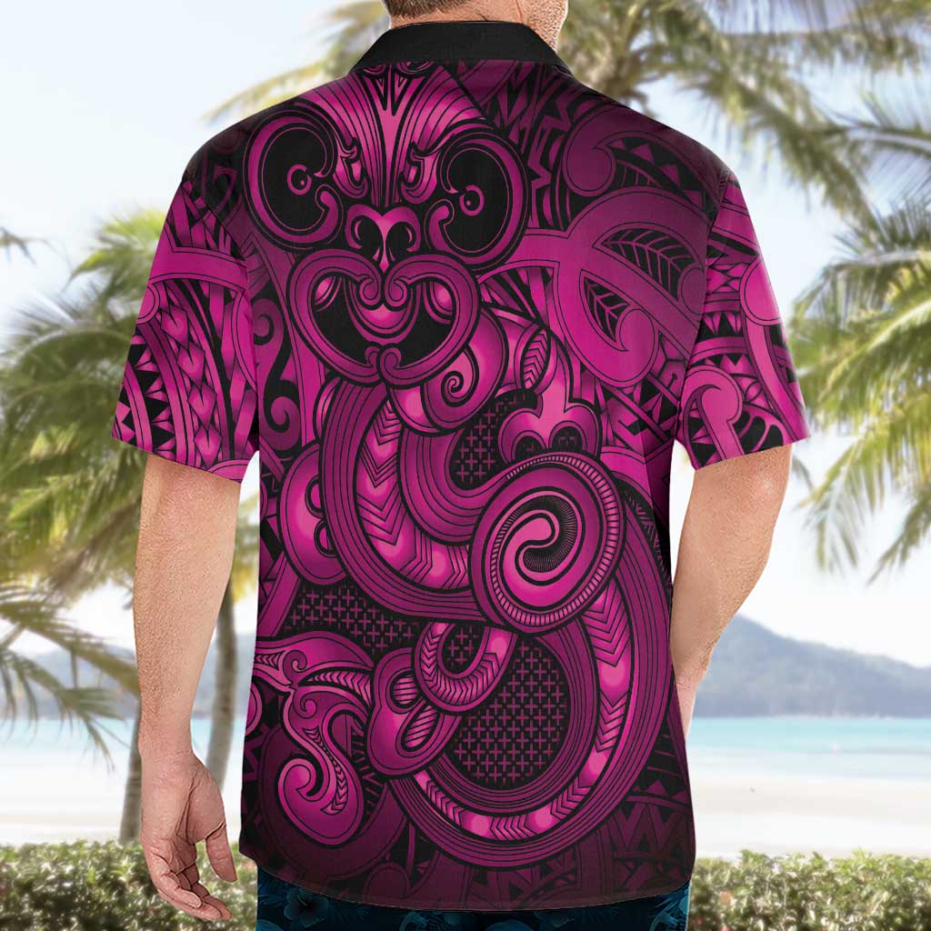Aotearoa Maori Hei Tiki Hawaiian Shirt Mawhero Kowhaiwhai Puhoro Motif