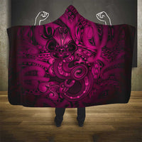 Aotearoa Maori Hei Tiki Hooded Blanket Mawhero Kowhaiwhai Puhoro Motif LT9 - Polynesian Pride