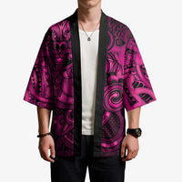 Aotearoa Maori Hei Tiki Kimono Mawhero Kowhaiwhai Puhoro Motif LT9 - Polynesian Pride