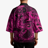 Aotearoa Maori Hei Tiki Kimono Mawhero Kowhaiwhai Puhoro Motif LT9 - Polynesian Pride