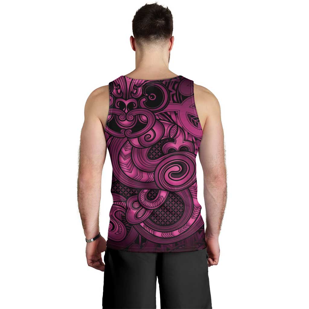 Aotearoa Maori Hei Tiki Men Tank Top Mawhero Kowhaiwhai Puhoro Motif LT9 - Polynesian Pride