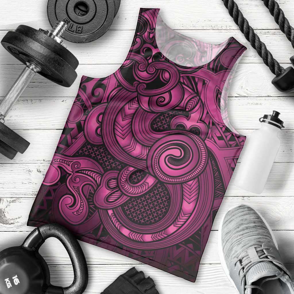 Aotearoa Maori Hei Tiki Men Tank Top Mawhero Kowhaiwhai Puhoro Motif LT9 - Polynesian Pride