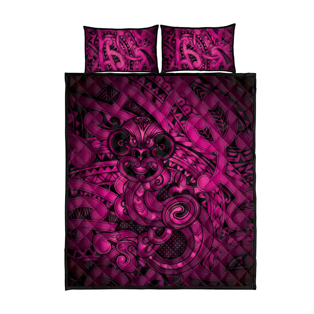 Aotearoa Maori Hei Tiki Quilt Bed Set Mawhero Kowhaiwhai Puhoro Motif LT9 - Polynesian Pride