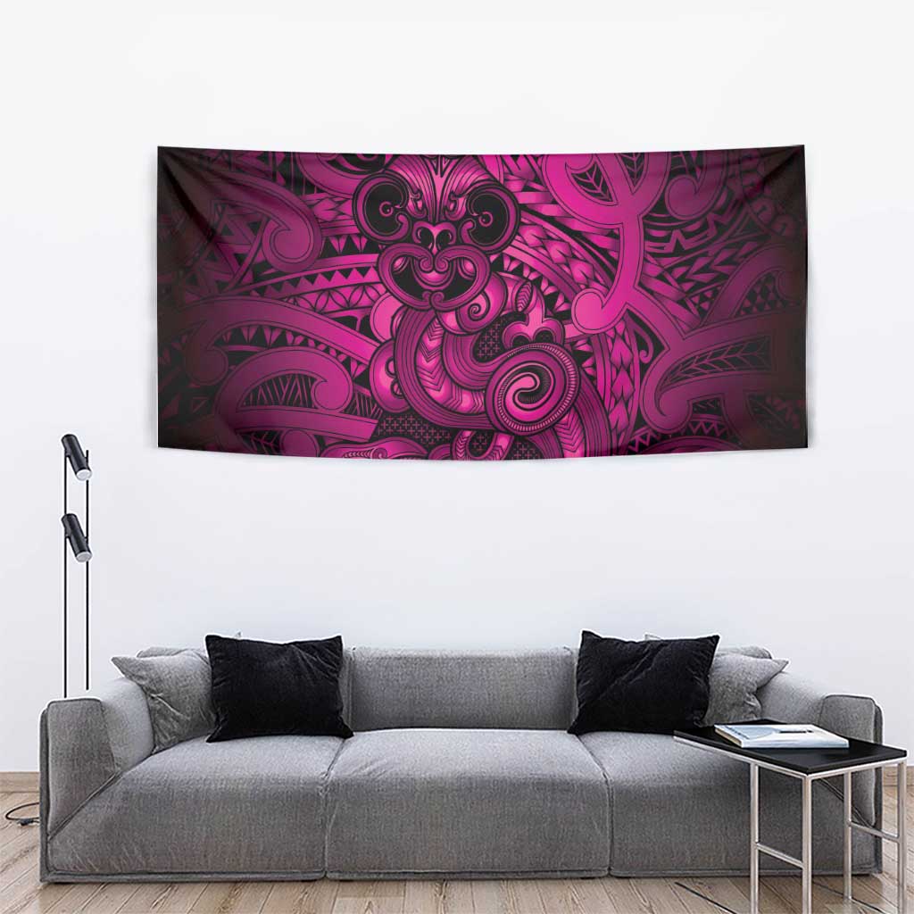 Aotearoa Maori Hei Tiki Tapestry Mawhero Kowhaiwhai Puhoro Motif