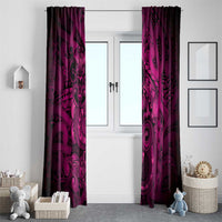 Aotearoa Maori Hei Tiki Window Curtain Mawhero Kowhaiwhai Puhoro Motif LT9 - Polynesian Pride