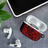 Aotearoa Maori Hei Tiki AirPods Case Whero Kowhaiwhai Puhoro Motif LT9 - Polynesian Pride
