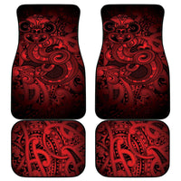 Aotearoa Maori Hei Tiki Car Mats Whero Kowhaiwhai Puhoro Motif LT9 - Polynesian Pride
