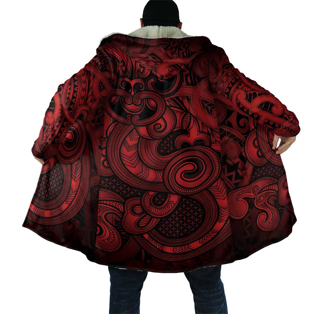 Aotearoa Maori Hei Tiki Cloak Whero Kowhaiwhai Puhoro Motif