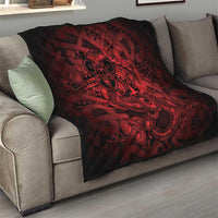 Aotearoa Maori Hei Tiki Quilt Whero Kowhaiwhai Puhoro Motif