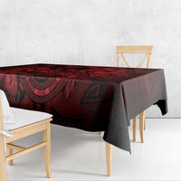 Aotearoa Maori Hei Tiki Tablecloth Whero Kowhaiwhai Puhoro Motif