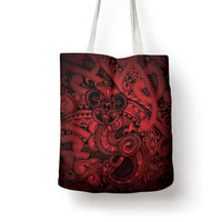 Aotearoa Maori Hei Tiki Tote Bag Whero Kowhaiwhai Puhoro Motif