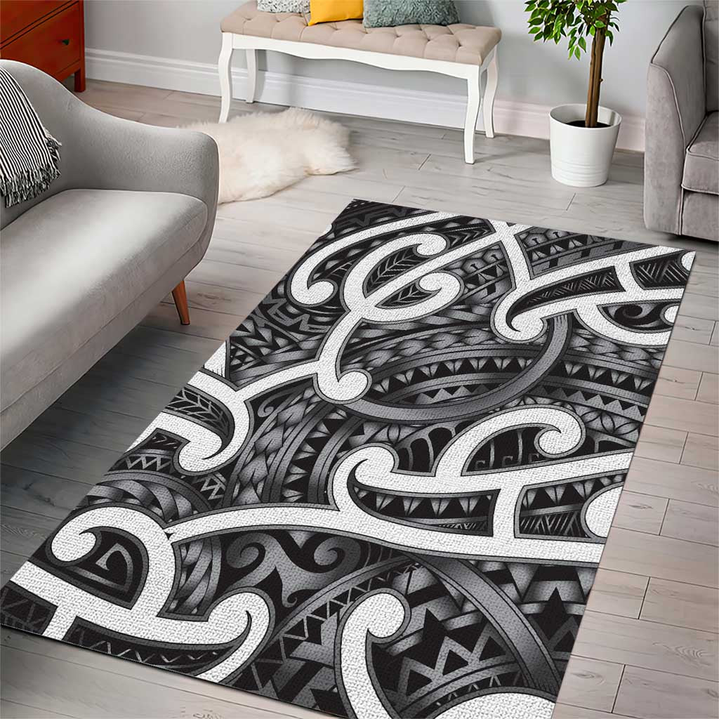 Aotearoa Maori Kowhaiwhai Area Rug Kiwikiwi Puhoro and Patiki LT9 - Polynesian Pride