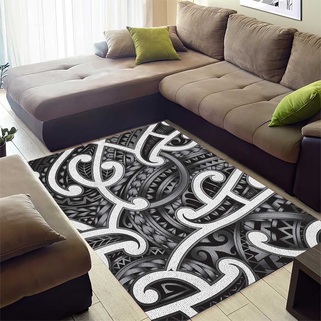 Aotearoa Maori Kowhaiwhai Area Rug Kiwikiwi Puhoro and Patiki LT9 - Polynesian Pride