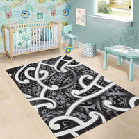 Aotearoa Maori Kowhaiwhai Area Rug Kiwikiwi Puhoro and Patiki LT9 - Polynesian Pride