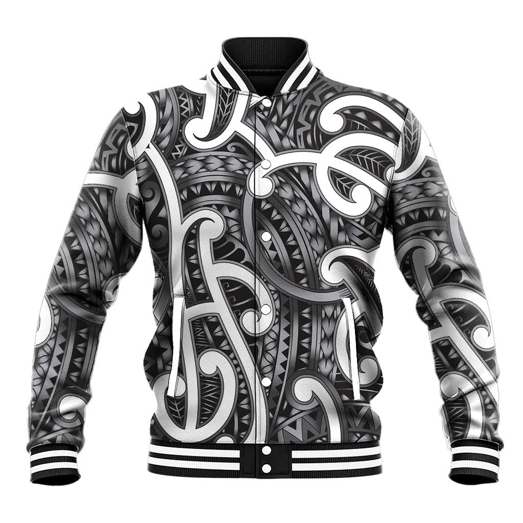 Aotearoa Maori Kowhaiwhai Baseball Jacket Kiwikiwi Puhoro and Patiki