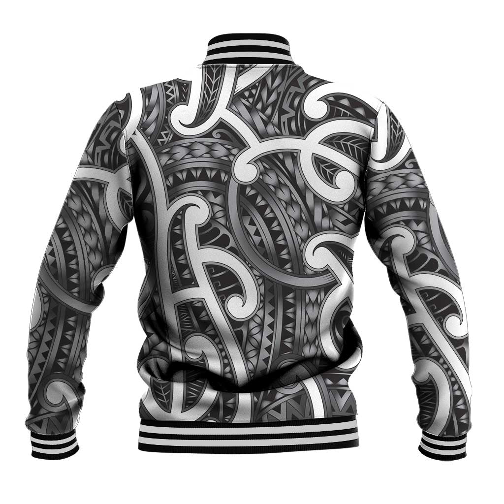 Aotearoa Maori Kowhaiwhai Baseball Jacket Kiwikiwi Puhoro and Patiki