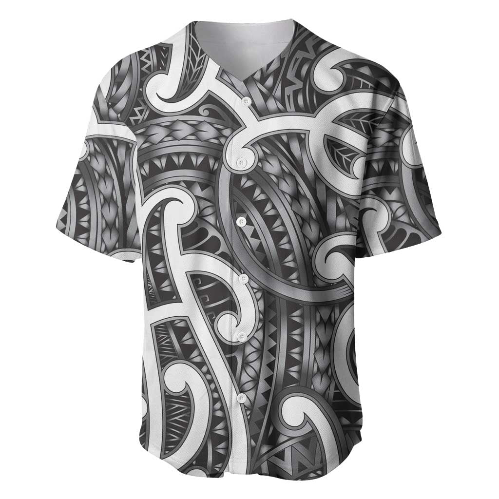 Aotearoa Maori Kowhaiwhai Baseball Jersey Kiwikiwi Puhoro and Patiki