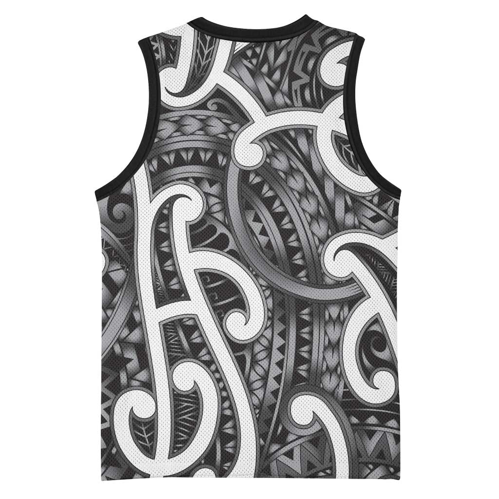Aotearoa Maori Kowhaiwhai Basketball Jersey Kiwikiwi Puhoro and Patiki LT9 - Polynesian Pride
