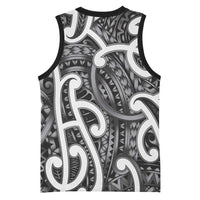 Aotearoa Maori Kowhaiwhai Basketball Jersey Kiwikiwi Puhoro and Patiki LT9 - Polynesian Pride