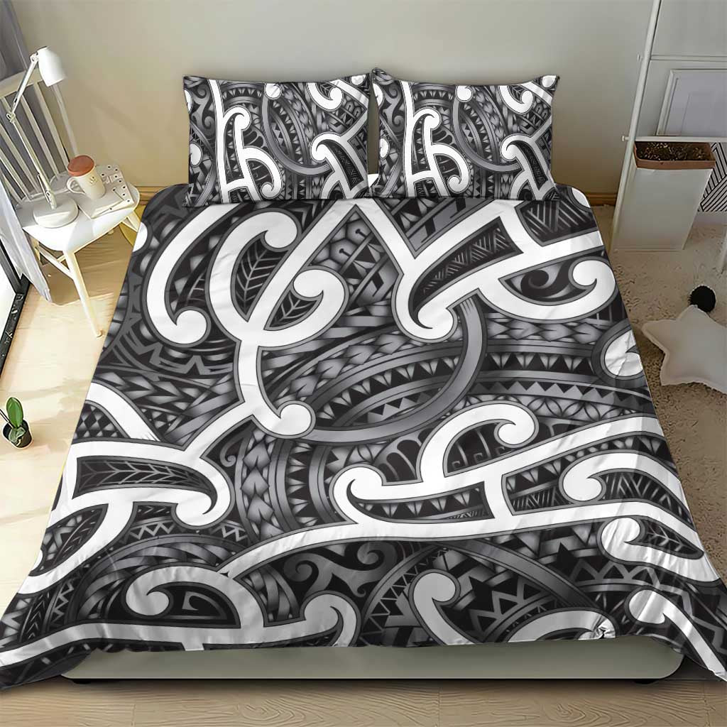 Aotearoa Maori Kowhaiwhai Bedding Set Kiwikiwi Puhoro and Patiki